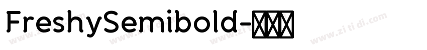 FreshySemibold字体转换