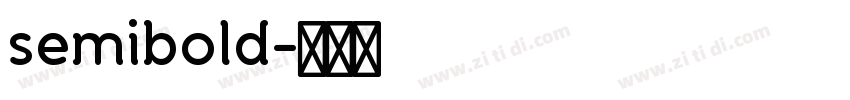 semibold字体转换