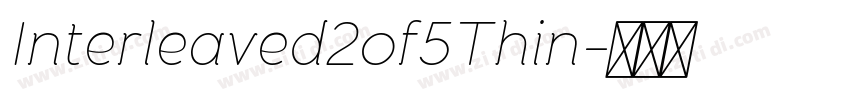 Interleaved2of5Thin字体转换