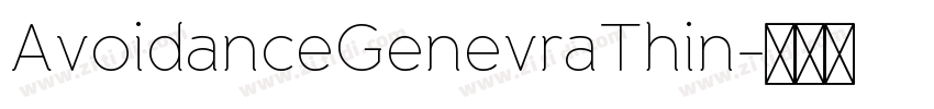 AvoidanceGenevraThin字体转换