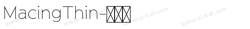 MacingThin字体转换
