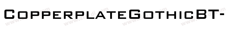 CopperplateGothicBT字体转换