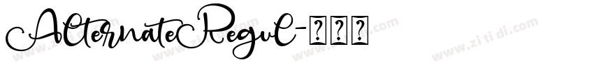 AlternateRegul字体转换