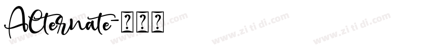 Alternate字体转换 Alternate字体转换