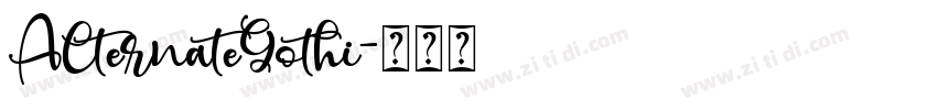 AlternateGothi字体转换 AlternateGothi字体转换