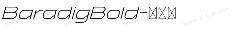 BaradigBold字体转换
