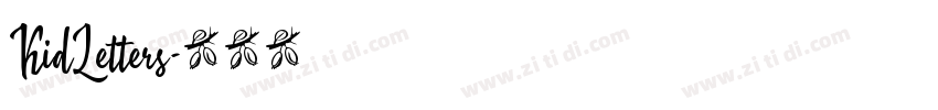 KidLetters字体转换