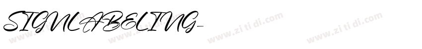 SIGNLABELING字体转换