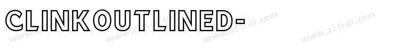 ClinkOutlined字体转换