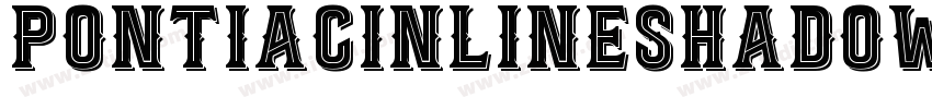 PontiacInlineShadow字体转换