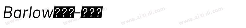 Barlow粗体版字体转换