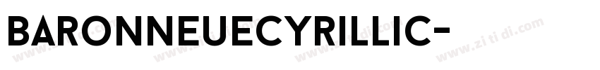 BaronNeueCyrillic字体转换
