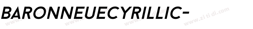 BaronNeueCyrillic字体转换