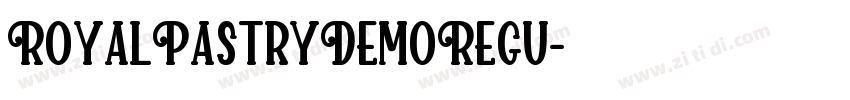 RoyalPastryDemoRegu字体转换