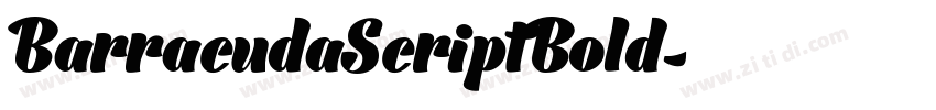 BarracudaScriptBold字体转换