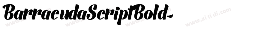BarracudaScriptBold字体转换