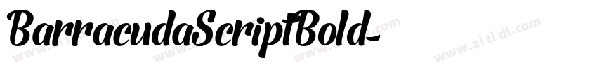 BarracudaScriptBold字体转换