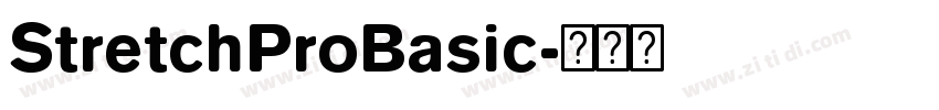 StretchProBasic字体转换 StretchProBasic字体转换