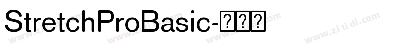 StretchProBasic字体转换 StretchProBasic字体转换