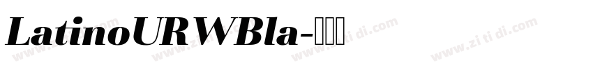 LatinoURWBla字体转换