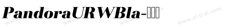 PandoraURWBla字体转换