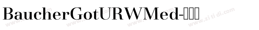 BaucherGotURWMed字体转换