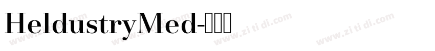 HeldustryMed字体转换
