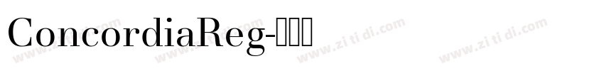 ConcordiaReg字体转换