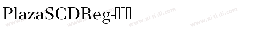 PlazaSCDReg字体转换