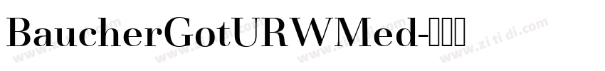BaucherGotURWMed字体转换