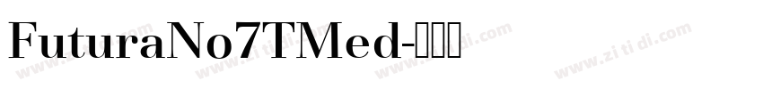 FuturaNo7TMed字体转换