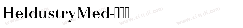 HeldustryMed字体转换