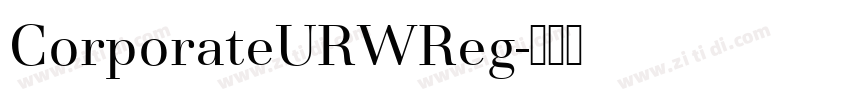 CorporateURWReg字体转换