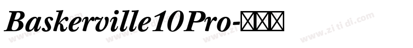 Baskerville10Pro字体转换