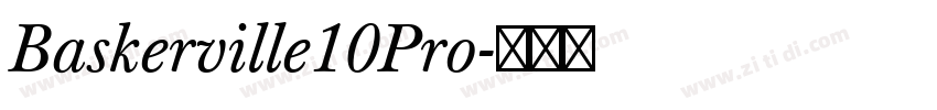Baskerville10Pro字体转换