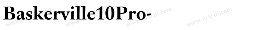 Baskerville10Pro字体转换