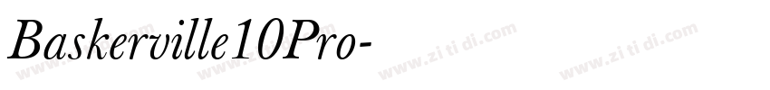 Baskerville10Pro字体转换