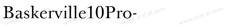Baskerville10Pro字体转换