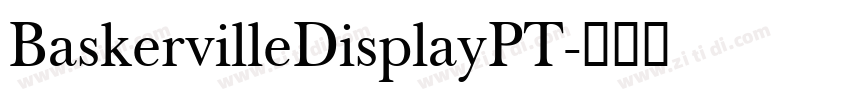 BaskervilleDisplayPT字体转换