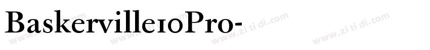 Baskerville10Pro字体转换