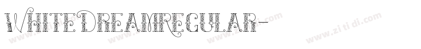 WhiteDreamRegular字体转换