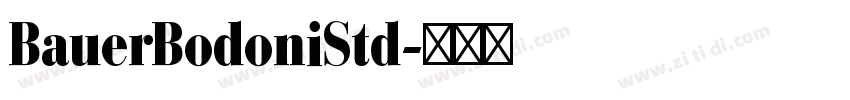 BauerBodoniStd字体转换