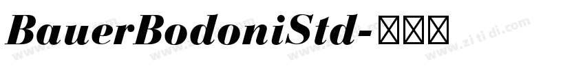 BauerBodoniStd字体转换