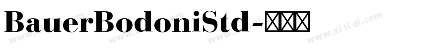 BauerBodoniStd字体转换