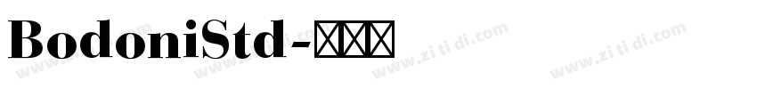 BodoniStd字体转换