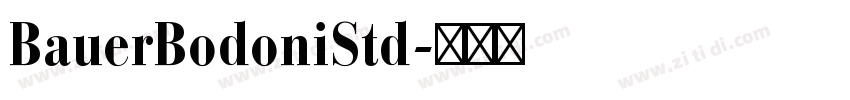 BauerBodoniStd字体转换