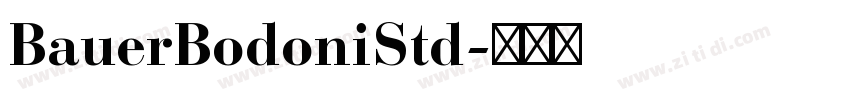 BauerBodoniStd字体转换