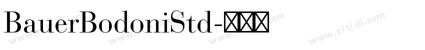 BauerBodoniStd字体转换