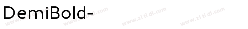 DemiBold字体转换