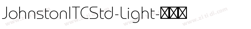 JohnstonITCStd-Light字体转换